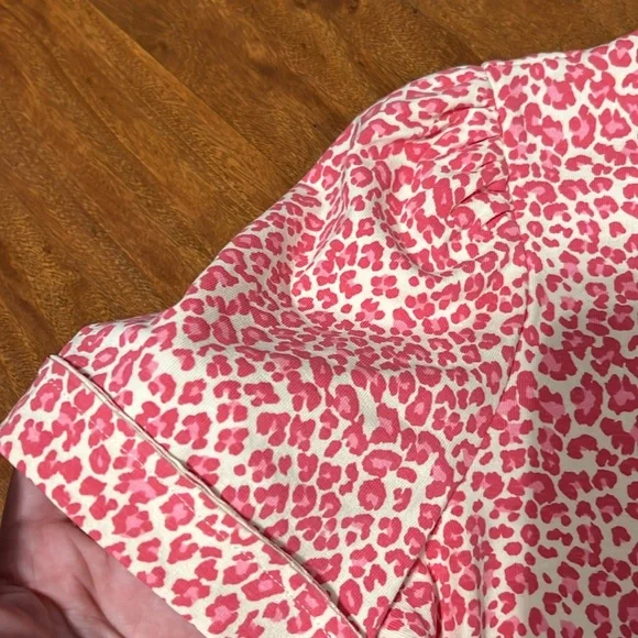 Free the Roses pink Cheetah Print Top NWOT - Picture 3 of 7